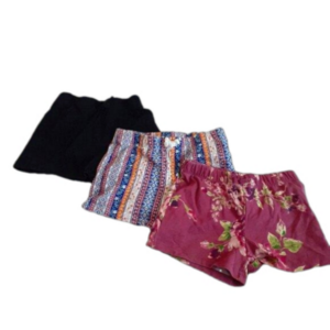 Children's Place Girl's Size M (7/8) 3 Pack of Pull on Boho Floral Shorts